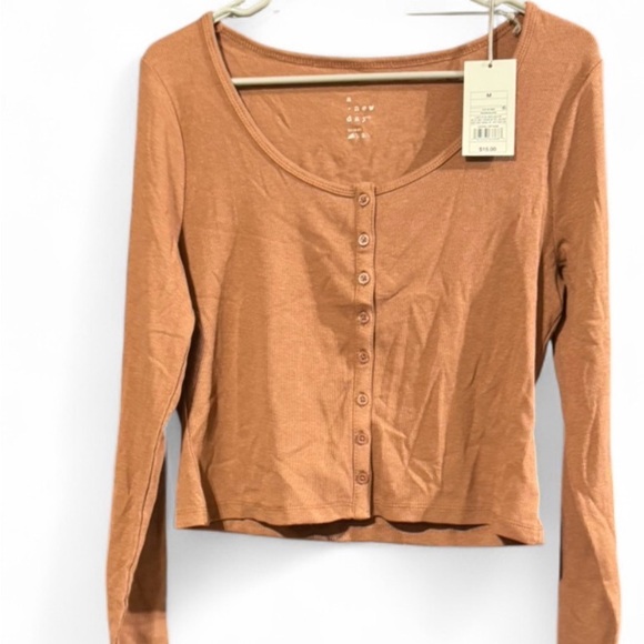 a new day Tops - 🍗  a new day Women's Button-Down Top - Tan